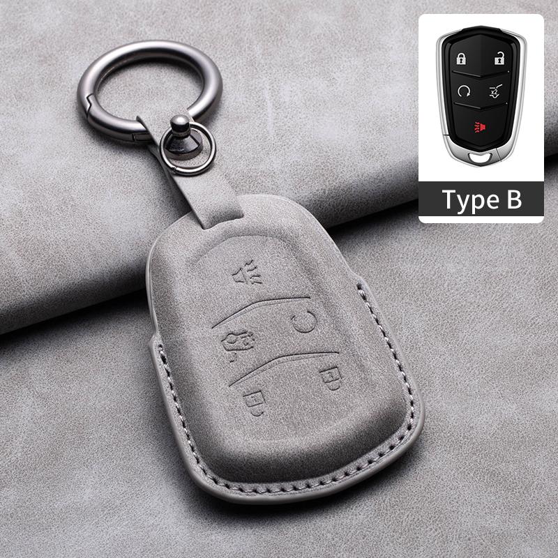 New Sheepskin Car Remote Key Cover Case Shell For Cadillac ATS-L XTS XT5 CTS CT6 ATS 28T SRX Escalade 2015 Styling Accessories