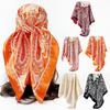 Silk Feeling Head Wrap Scarf Paisley Printed Bandana Shawl New Hair Tie  Women Daily Styling