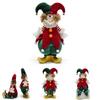 Charming Handmade Clown Figurine For Christmas Decor Plush Material Festive Gift Ideal For Holiday Spirit