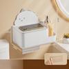 Tissue Box Wall-mounted Toilet Tissue Box Without Perforation Kitchen and Living Room Tissue Storage Box