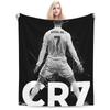 CR7 Cristiano Ronaldo Koce Miękki Ciepły Flanelowy Koc Rzutowy Pościel do Łóżka Salon Piknik Podróż Dom Kanapa
