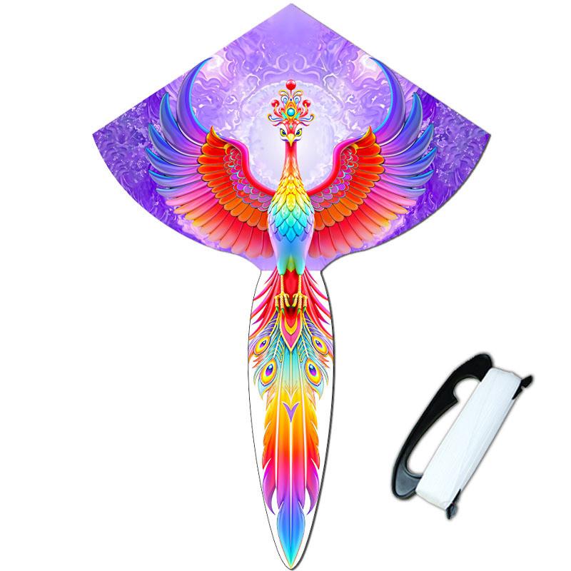 

Phoenix Wind Kite With Durable Glass Rods For Kids Outdoor Play And Celebrations 1.1m фіолетовий