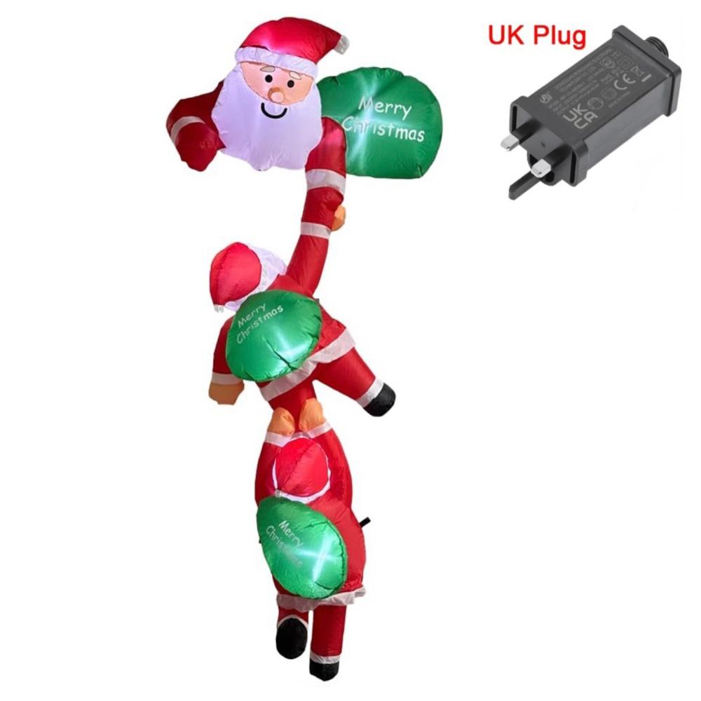 Christmas Decor Oxford Christmas Inflatable Dolls LED Light DIY Christmas Inflatables Decor Lighted Dolls Indoor Party