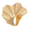 European & American Ginkgo Leaf Design Knuckle Ring: Irregular Pleated Alloy with Sweet, Cool Personality.