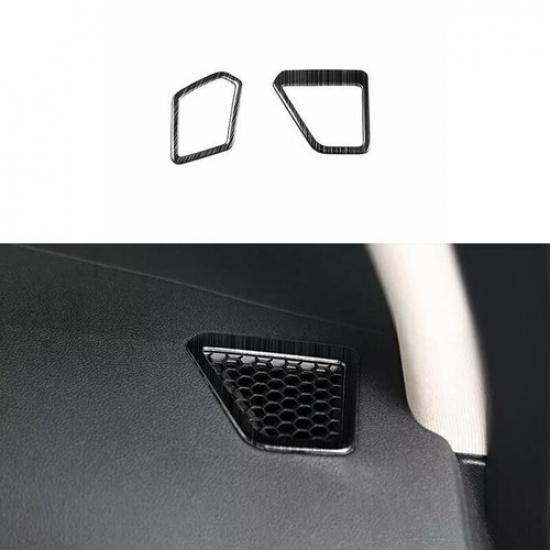L&R Air Outlet Vent Cover Console Black Titanium For BMW 3-Series G20 -