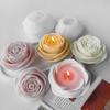 Multipurpose Peony Flower Candle Silicone Mold Small Size Craft Supplies for Stylish Candle Making and Decoration