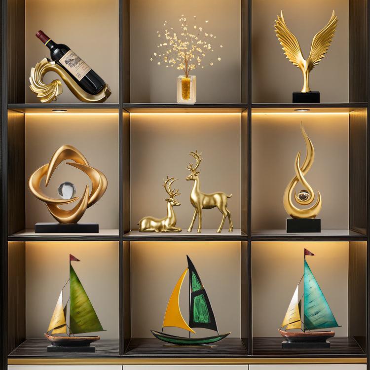 Smooth Sailing Sailboat Model: Luxury Decor for Living Room, TV Stand, or Office Table