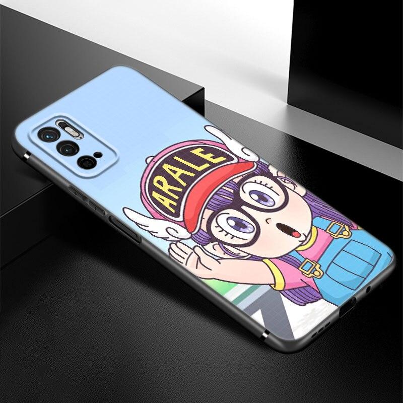 Dr Slump Arale Anime Phone Case For Xiaomi Redmi Note 7 8 8T 9 9S 10 10S 10T 11 11S 4G 11E 11T Pro 5G Soft TPU Black Cover
