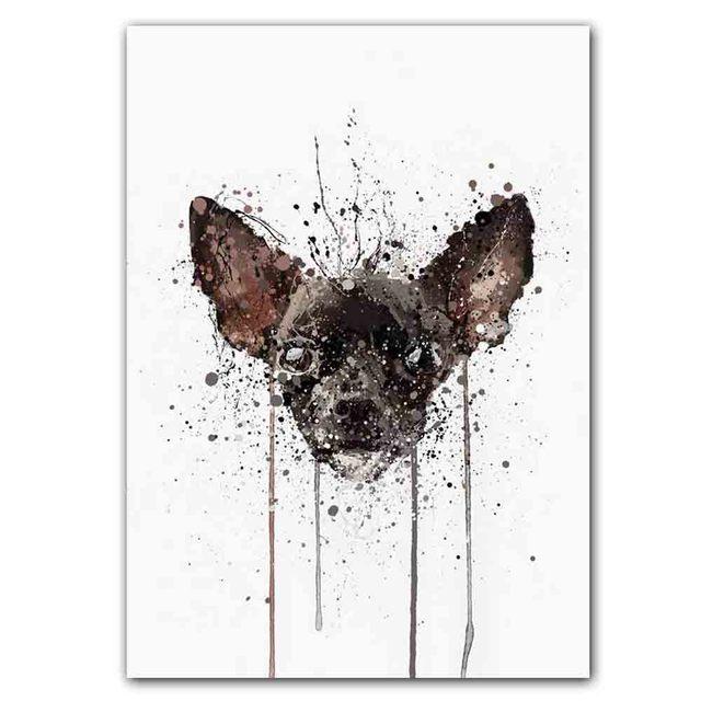 Neue Nordic Abstrakte Tier Poster Wand Malerei Abstrakte Splash Tinte Kunst Leinwand Malerei Wohnzimmer Korridor Hause Dekoration Wandbild Kein Rahmen