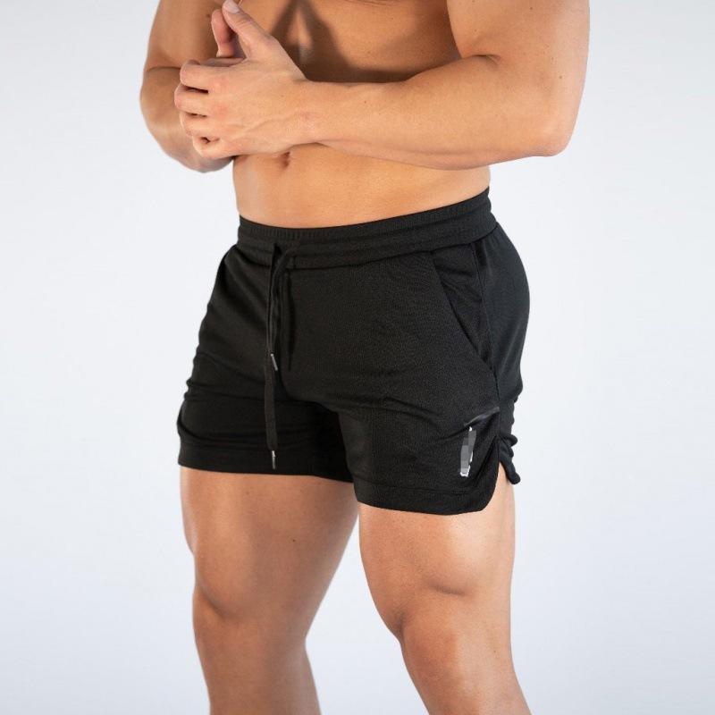 

Muscle Men s New Large Size Sports Quick-drying Shorts Marathon Running Fitness Three-point Pants Beach Pants 4XL чорний