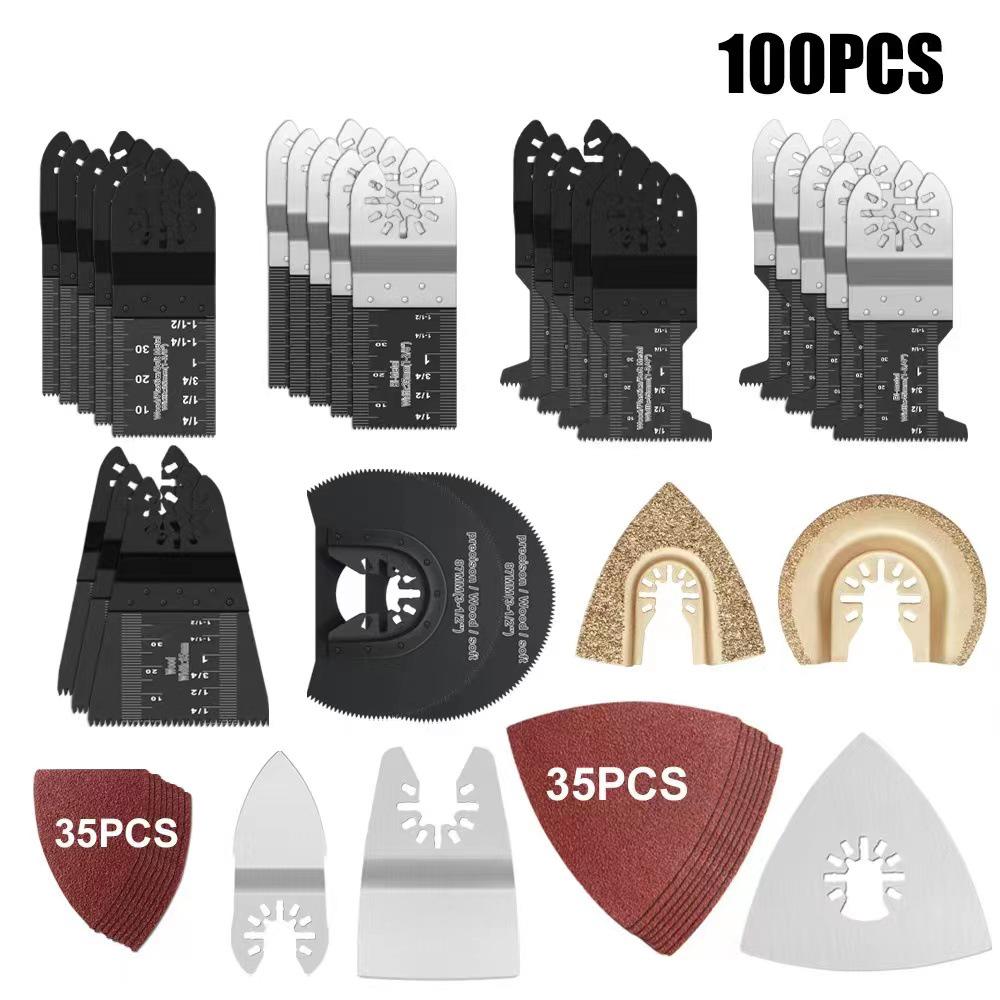 Multitool Electric Saw Blade Set for Woodworking and Metal Cutting