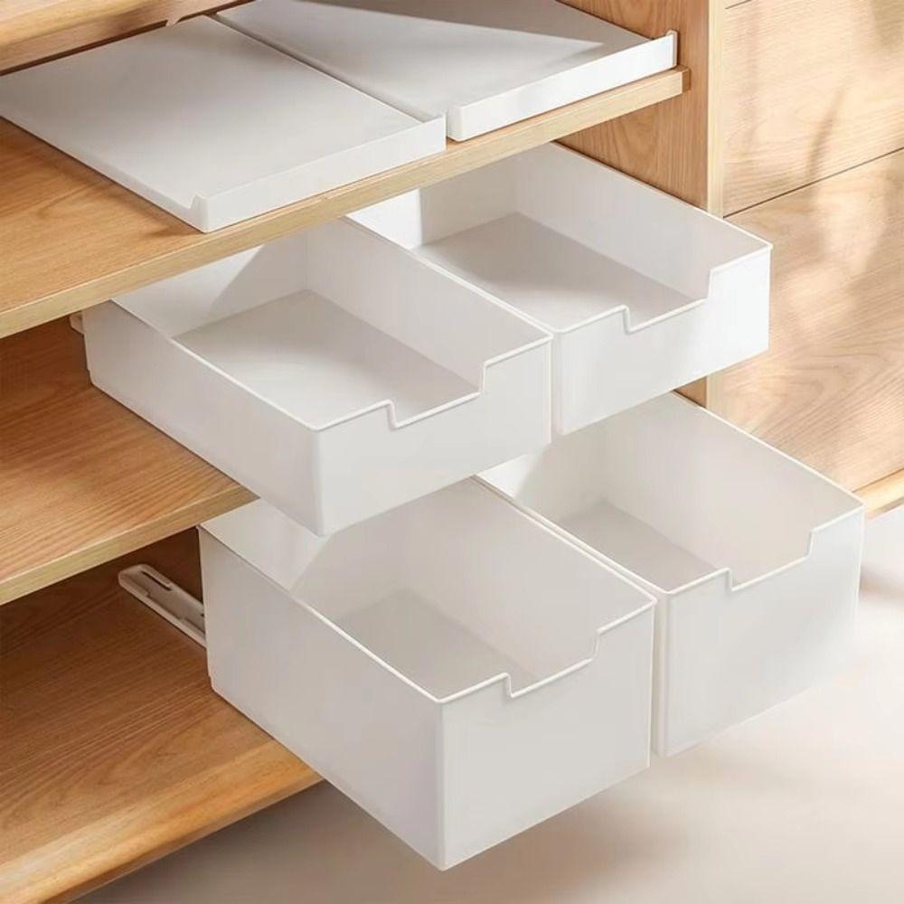 Space Saving Cabinet Drawer Organizer Slide Out Storage Rack New Storage Shelves