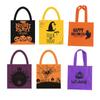 6Pcs Nonwoven Fabric Pumpkin Pattern Handbag Portable Trick or Treat Pouch  Birthday