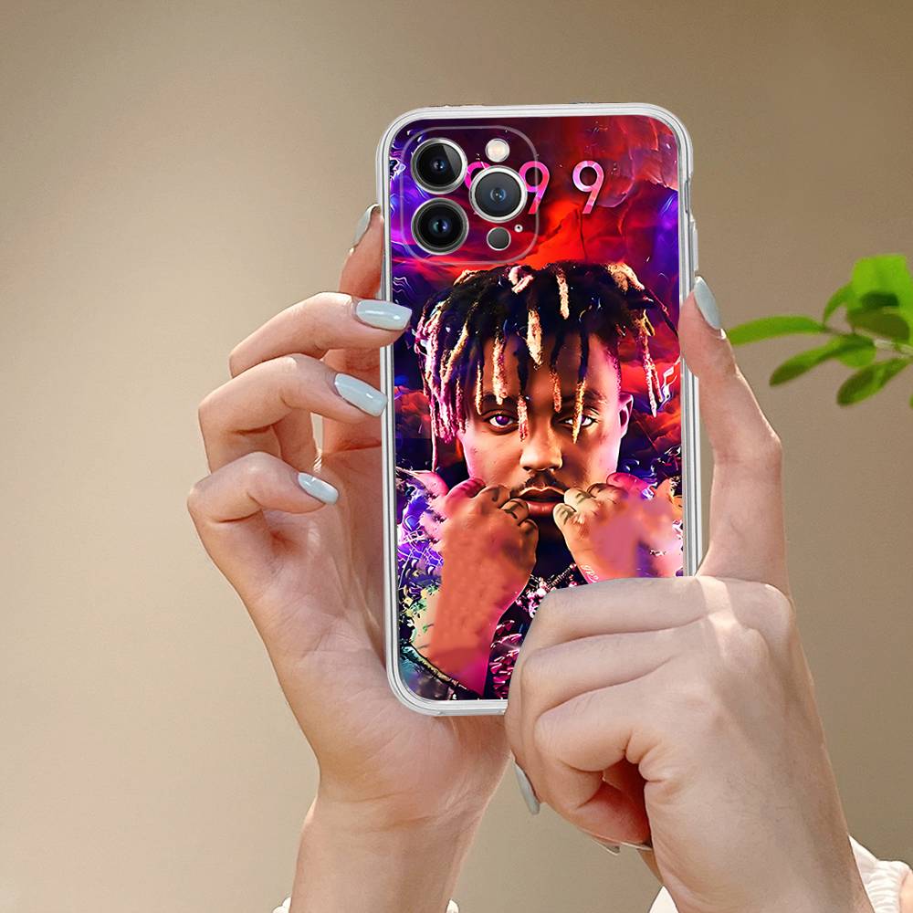 Rapper J-Juice Wrld For IPhone 11 12 13 14 15 16 17 Pro Max Plus Air Transparent Clear Shockproof Case