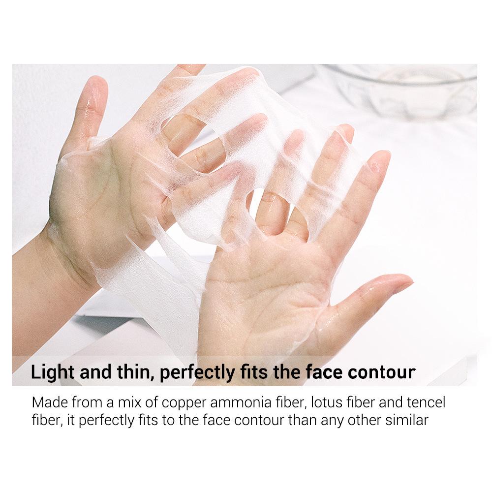 LANBENA Mascarilla facial para el cuidado de la piel, suero para el tratamiento de poros con ácido hialurónico, control de aceite blanqueador VC, seis péptidos, set de regalo de 10 piezas