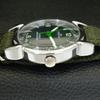 VINTAGE HAND-WINDING SWISS MENS REFURBISHED GREEN COLOR DIAL WATCH a700885-5 R205a-a700885