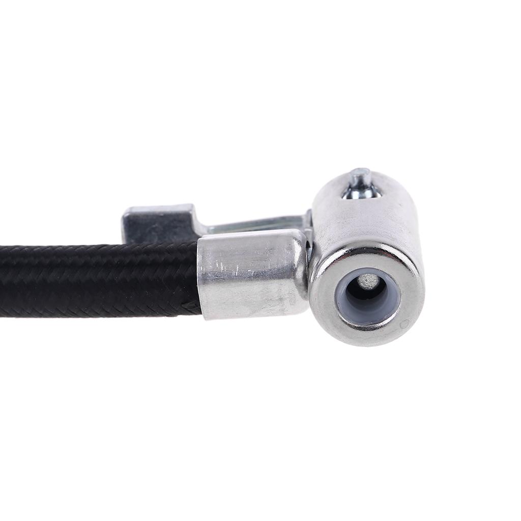 Upgraded Inflator Pump Hose Adapter with Locking Air Tyre Tire Chuck Flexible