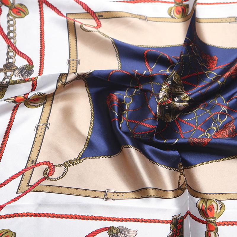 Hochwertige, luxuriöse Seidenschals, Stirnband, Schals, Halstuch für Damen, Ketten-Seidenschal, dekorativer Schal für Damen