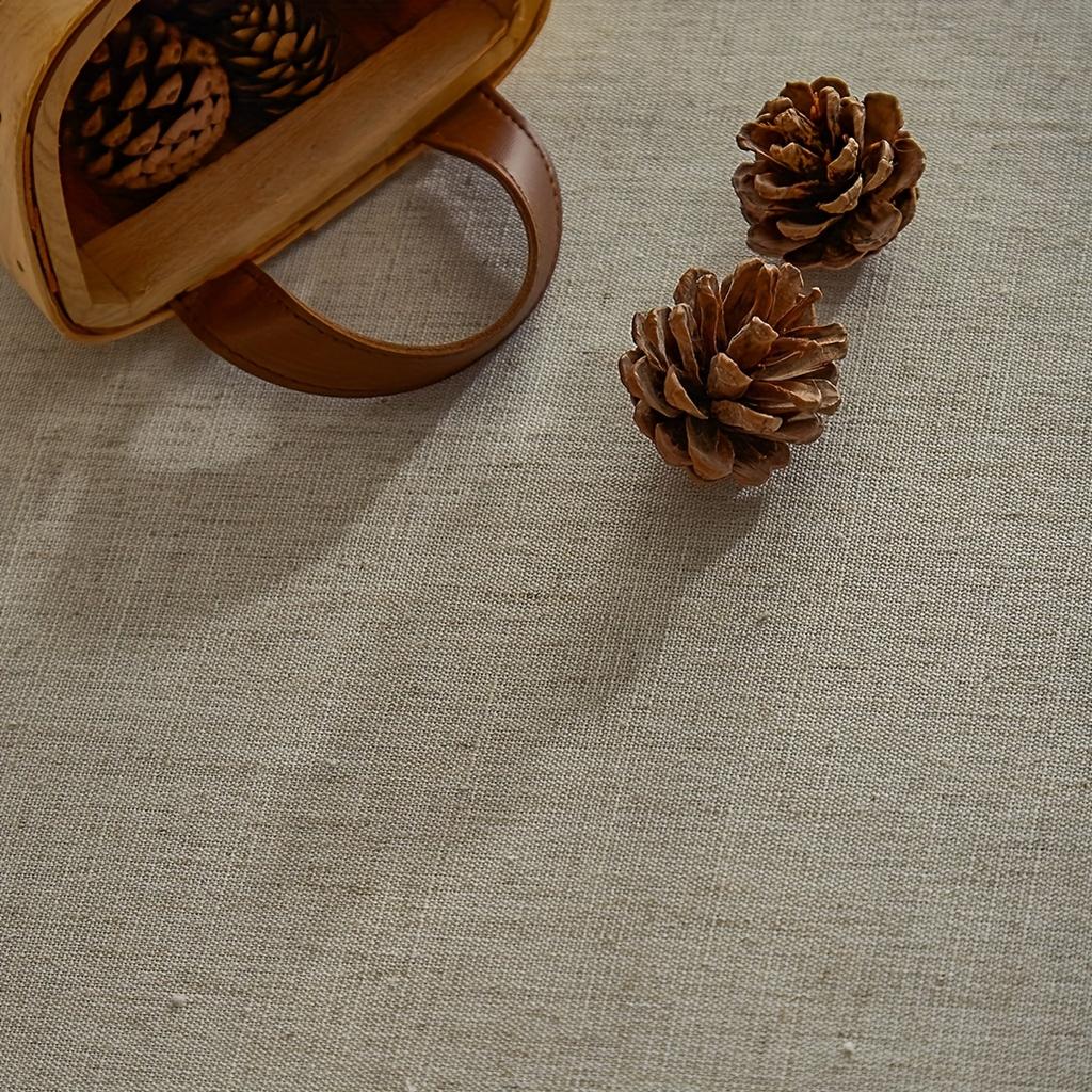 Farmhouse Ruffle Round Tablecloth, Retro Cotton Linen Flounce Tablecloths Washable Table Cover For Kitchen Party Wedding Decor