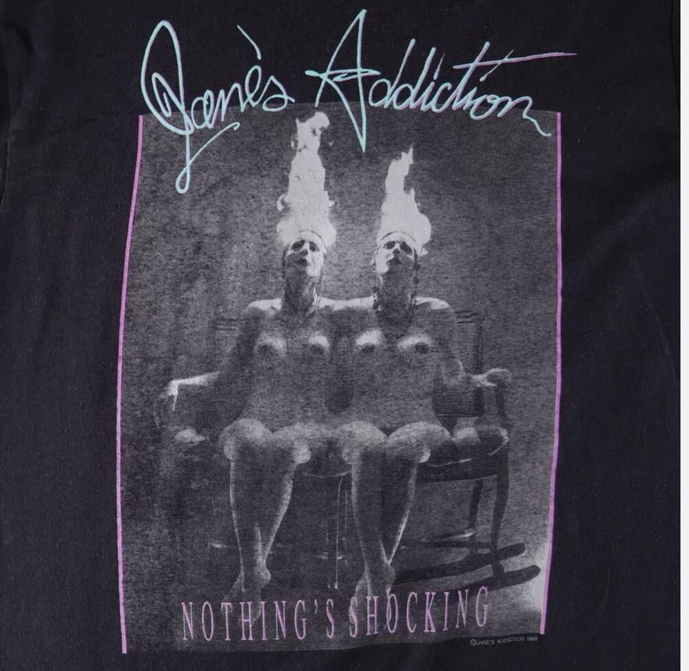 

1988 Jane_s Addiction Nothing_s Shocking Shirt Black men All size Unisex T-Shirt Graphic Tee XXXXL