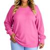 Women's Fashion Casual Solid Color Oversized  Long Sleeve Loose Fit Top