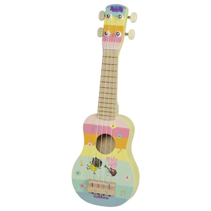 Eichhorn Guitare pour enfant Peppa Pig Holz Ukulele 43cm