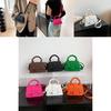 New Style Women's Small Square Bag Embossed Solid Color Shoulder Bag