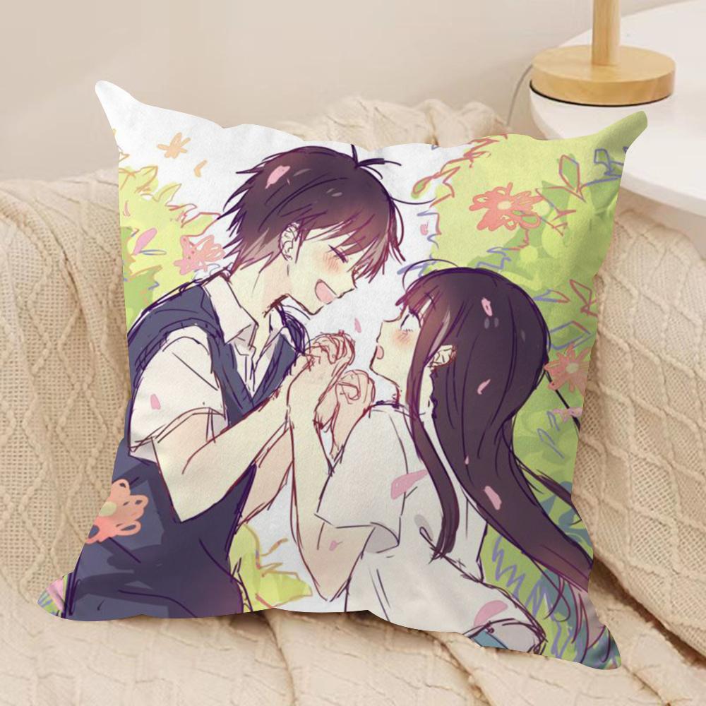

KKimi Ni TTodoke Anime Cushion Cover Soft Plush Fabric DoubleSided Printed Sofa Cushion Cover for All Seasons Home Decor Gift 30x30cm