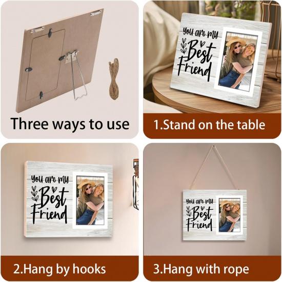 You're My Best Friends Gift Picture Frame, Friend Birthday Gifts for Women, BFF, Best Friend, Besties, Long Distance Friendship Gifts for Soul