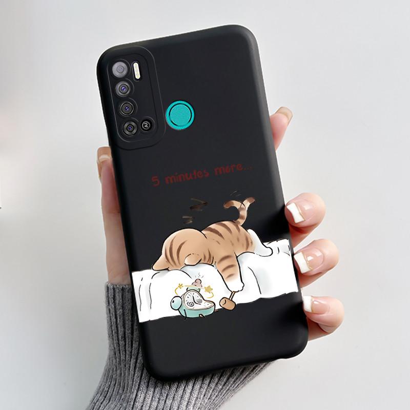 For Tecno Pouvoir 4 Pouvoir 4 Pro LC7 LC8 Case Luxury Cute Love Rabbit Funny Phone Casing Black Silicone Protective Back Cover