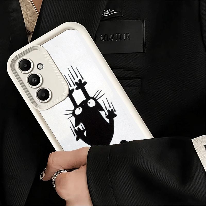 Phone Case for Samsung Galaxy S26 S25 Ultra S24 FE Cat Footprint Funny Scratch Paw Cute Shell S23 Plus S22 + S21 S20 5G Soft Sil