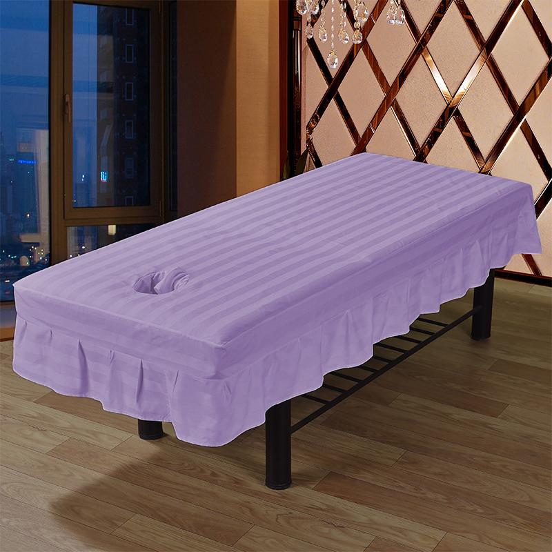SPA Treatment Massage Table Bed Cover Physiotherapy Beauty Salon Mattress Sheet With Face Hole Bedspread Cover Bed Sheet