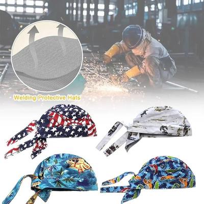 Flame Retardant Welding Protective Hats Breathable Welding Hood Washable Welder Work Cap  Workshop