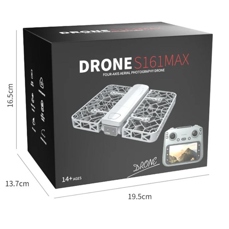 2026 NEW MIni S161 MAX Drone 4K HD Professinal Dual Camera 4.5-inch Screen UAV 5G WIFI with Screen Brushless Motor Quadcopter Drone Toy