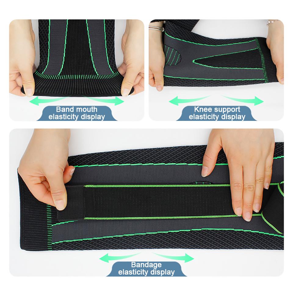 Aolikes Sport Full Leg Compression Sleeves Knee Braces Support Protector For Weightlifting Arthritis Joint Pain Relief