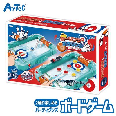 Table Game Curling Bowling Shooter Toy Party Goods Artec Educational Children Unisex Boys Girls Sports Board Elementary School Kids Christmas Present