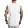 [iEndyCn] Men's Tank Top Training Wear U-neck Sleeveless Fitness T-shirt Muscle Training Sports Sleeveless Sportswear Body Building Muscle Fit