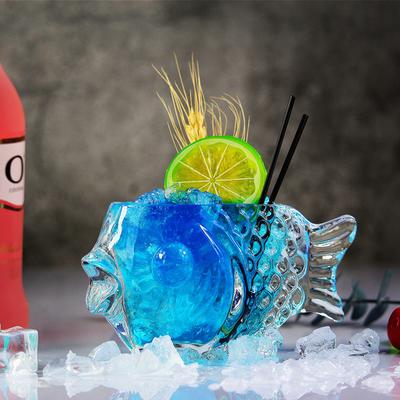 Bicchiere da Vino Sirena 190 ml La Tazza Pesce Originalità Tazza Brandy Ispessimento Birra Coda Vaso Personalità Decorazione Bar