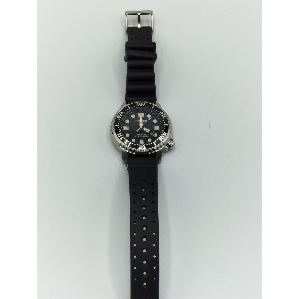 Used CITIZEN BN0156-05E Eco Drive Diver 200M