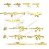 MOC Figure Accessory Building Block Game character Weapons Set Black Eagle Boxing Gloves Armor Shield Dart Machete Brick Toy N22