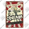 Decor Cinema Vintage Metal Plaque Metal Sign Tin Sign Iron Poster for Movie Theater Club Living Room Home Wall Decor