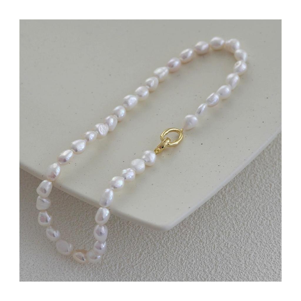 European & American Fashion Irregular Large Baroque Freshwater Pearl Necklace for Women