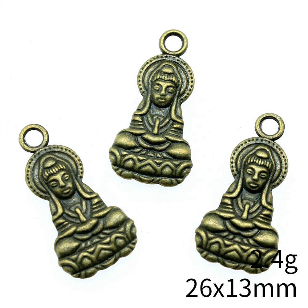 Thanksgiving Day Charms For Nails Buddha Statue Charms Pendant Home Garden Bracelet Pendant