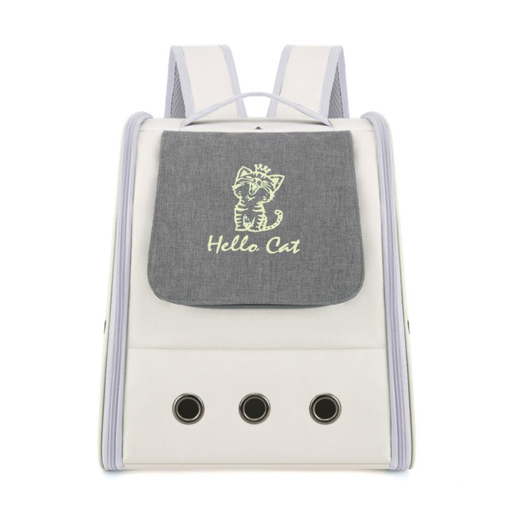 Carrying Pet Backpack Breathable Cat Bag Lightweight Pet Double Shoulder Bag Cat