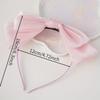 Double Layer Oversized Bow Headband for Ladies | Elegant Solid Color Simple Versatile Shopping Party Hair Clip