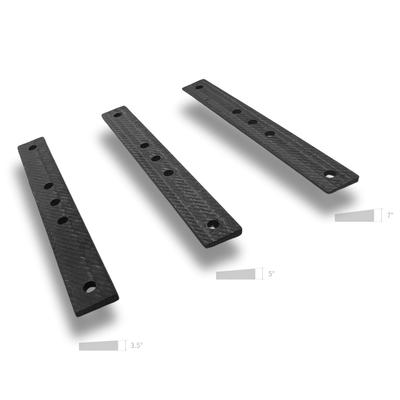 TAGATORON Kolfiber Tryckplatta [3,5°  5°  7°] 1-pack vardera