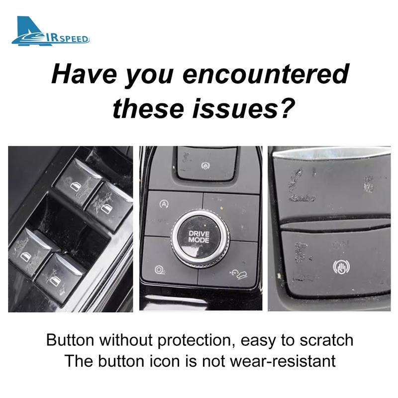 LHD RHD For Ford Explorer     Trim Auto Accessories-Metal Sliver Car Window Lifter Switch Button Cover Sticker