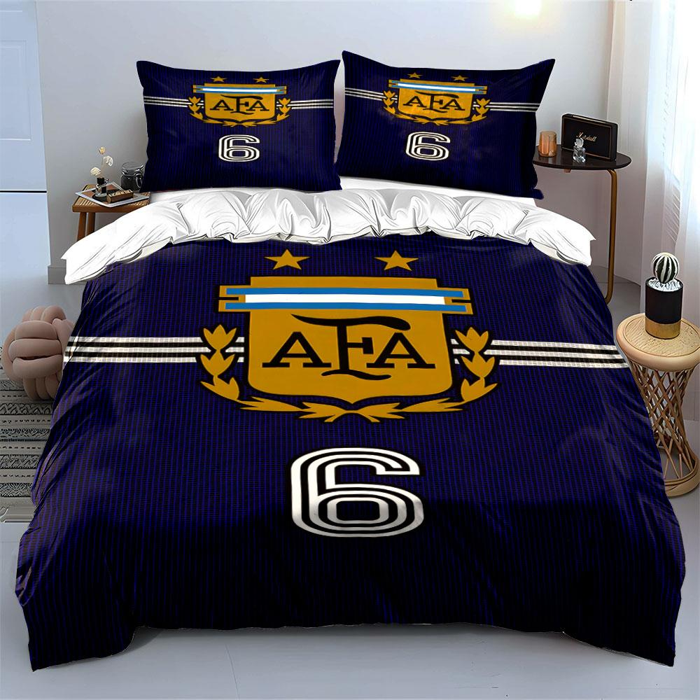 "AFA logo and stripes." Bedding sets Duvet cover sets Duvet covers Pillowcases(1 * Duvet Cover 2 * Pillowcases without duvet insert)