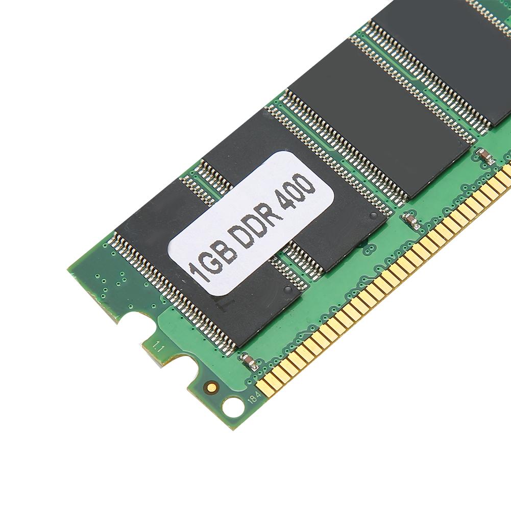 2Pcs Memory Module Desktop Computer Double‑Sided 16‑Grain DDR 1GB 400MHZ PC‑3200