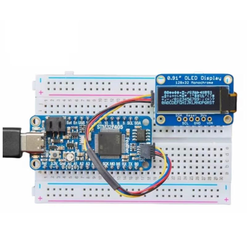 Monochrome Screen 0.91Inch 128X32 I2C Communication Embeddedly System Component